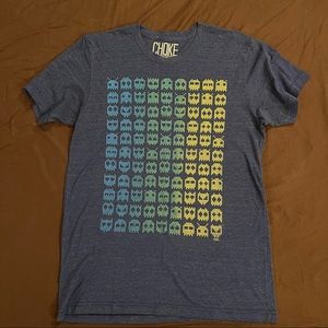 Choke Blue Space Invaders Men’s T-Shirt